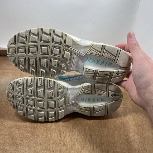 Nike Air Max Torch 4 Women Size 8.5 Running Shoes White Turquoise 343851-100 - Picture 7 of 9